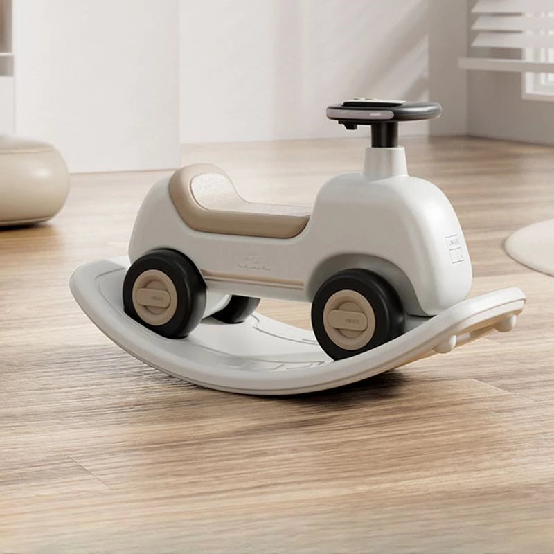 Ride On Push Car for Toddlers, Classic Kids Ride On Car Foot-to-Floor Sliding Car Gray Novelty Rocking Horses, Ride On Toy for Boys Girls 1-72  Months