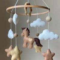 Horse Baby mobile neutral nursery cowboy mobile western nursery crib mobile