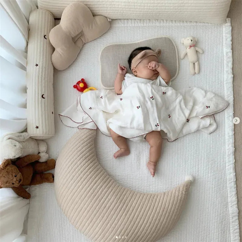 Baby Outdoor Travel Camping Portable Cushion U-Shaped Baby Breastfeeding Pillow Cotton Nursing Head Support Pad