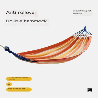 Hamock Hammock Outdoor Camping Single and Double Hammock Canvas Anti-Rollover Swing Adult Dormitory Hanging Chair Hanmock