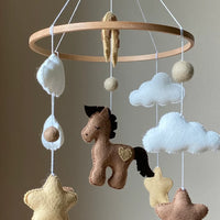 Horse Baby mobile neutral nursery cowboy mobile western nursery crib mobile
