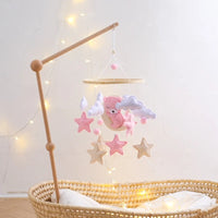 Baby Bear Crib Mobile Rattles Soft Felt Cartoon