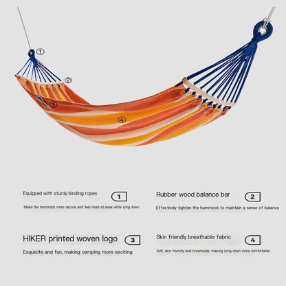 Hamock Hammock Outdoor Camping Single and Double Hammock Canvas Anti-Rollover Swing Adult Dormitory Hanging Chair Hanmock