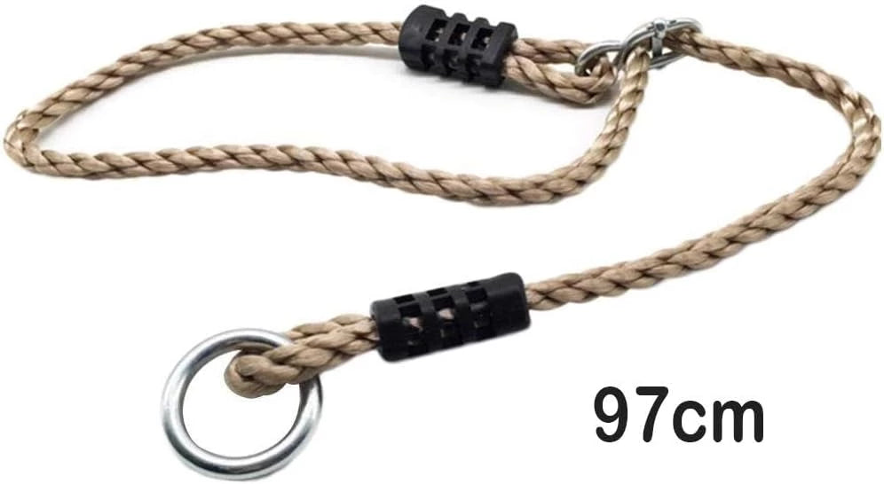 2-Pack Outdoor Swing Rope - Heavy Duty Adjustable Nylon, Supports up to 100kg, Ideal for Hammock Chairs & Patio Swings - Durable Metal Attachments, Outdoor-Ready