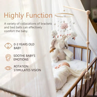 Wooden Hanging for Baby Bed Bell  Mobile Rattles