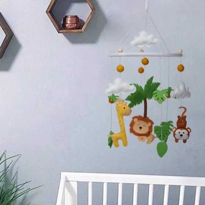 Luxury Felt Baby Mobile - Jungle Safari Nursery Mobiles