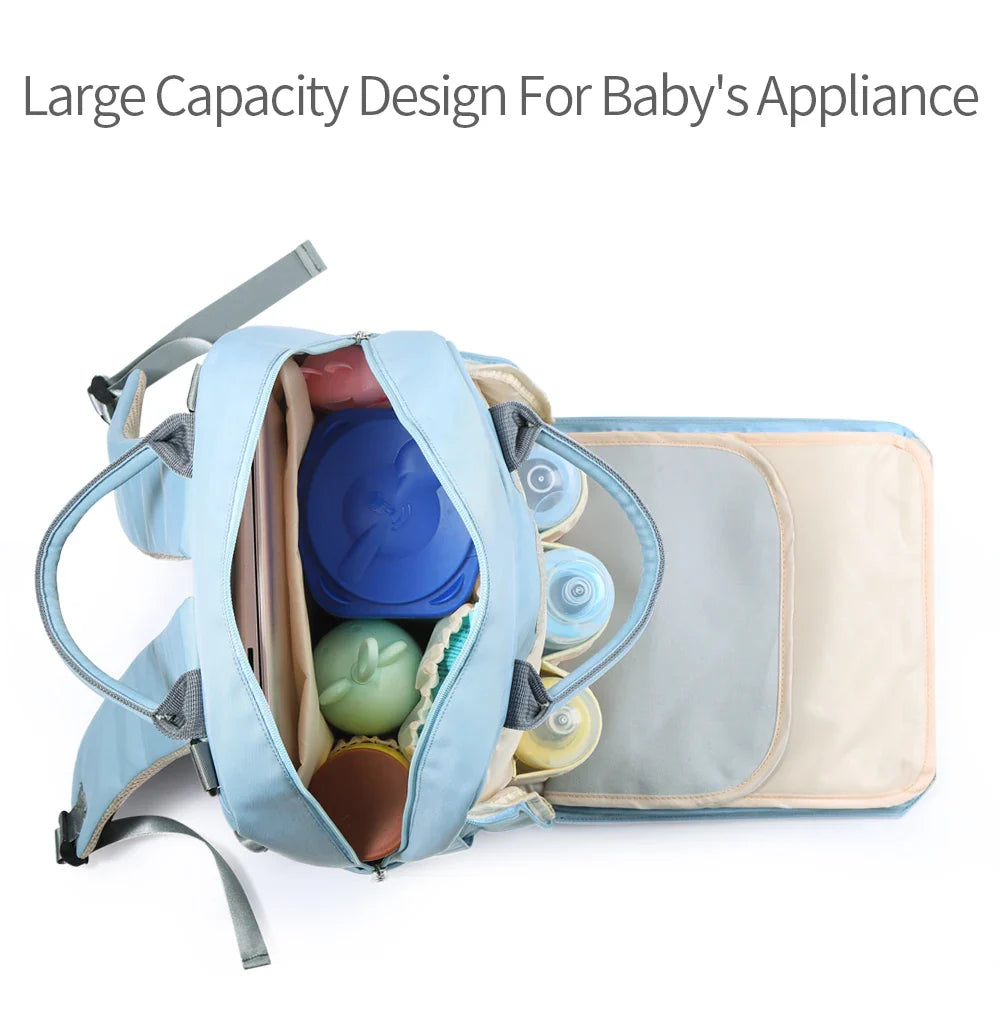 Multifunctional Waterproof Baby Diaper Backpack – Large Capacity Nappy Bag for Mums & Dads