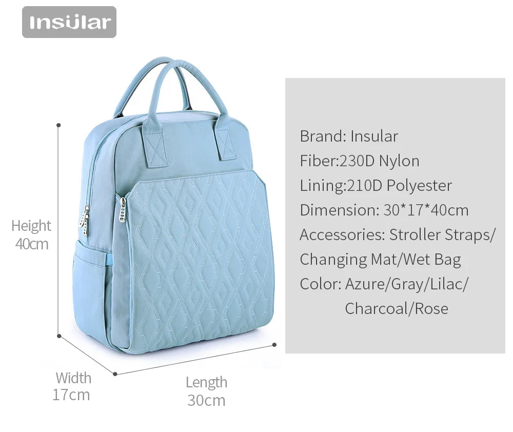 Multifunctional Waterproof Baby Diaper Backpack – Large Capacity Nappy Bag for Mums & Dads