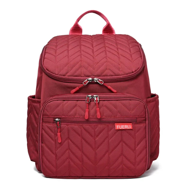 Premium Lightweight Quilted Baby Backpack Diaper Bag