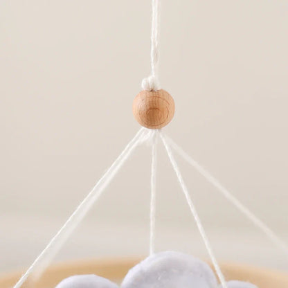 Handmade Stegosaurus Dinosaur Crib Mobile | Soft Felt & Natural Wood | Nursery Decor