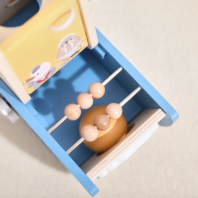 5-in-1 Multi-Activity Wooden Boat Busy Cube | Montessori-Inspired Educational Toy