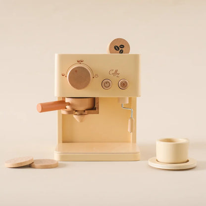 Wooden Toddler Play Coffee Machine