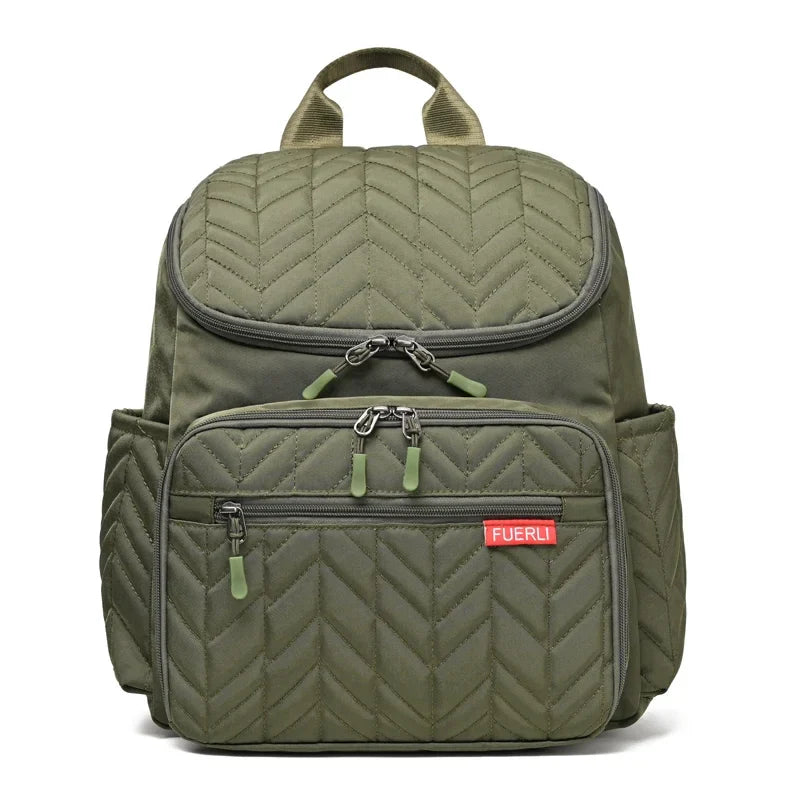 Premium Lightweight Quilted Baby Backpack Diaper Bag