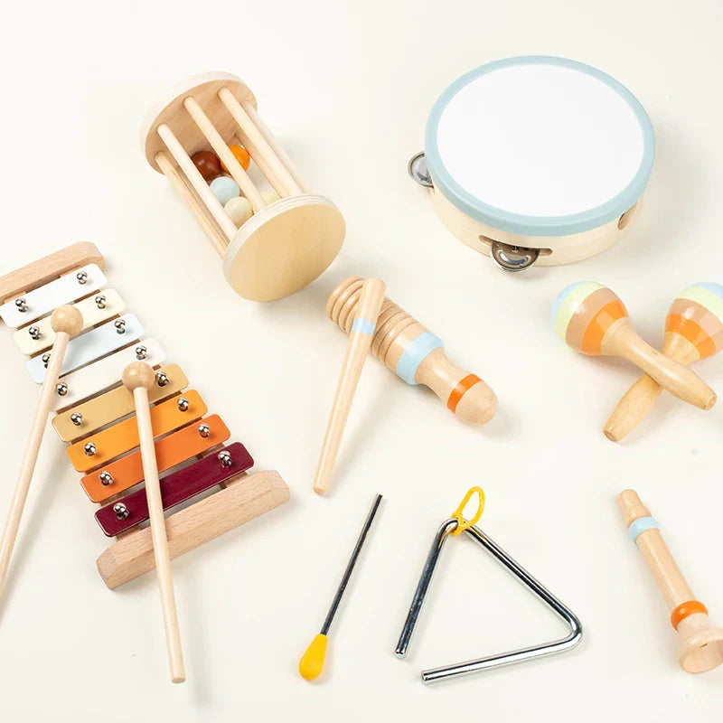 Toddlers Early Education Wooden Musical Instrument Set