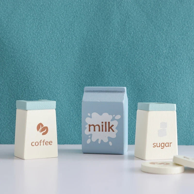 Baby Wooden Coffee & Afternoon Tea Set Toy | 18pcs Set