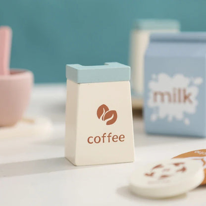 Baby Wooden Coffee & Afternoon Tea Set Toy | 18pcs Set