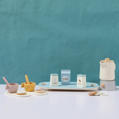 Baby Wooden Coffee & Afternoon Tea Set Toy | 18pcs Set