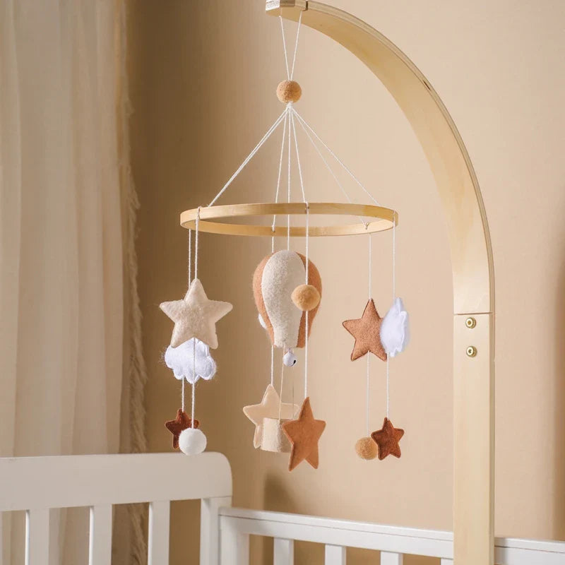 Skyward Dreams Hot Air Balloon Mobile - Tan