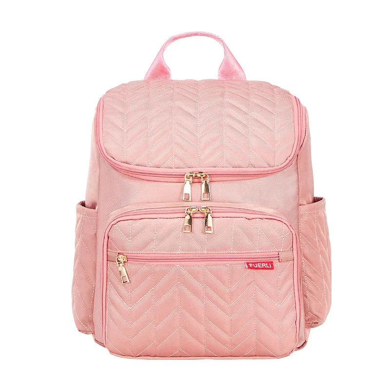 Premium Lightweight Quilted Baby Backpack Diaper Bag