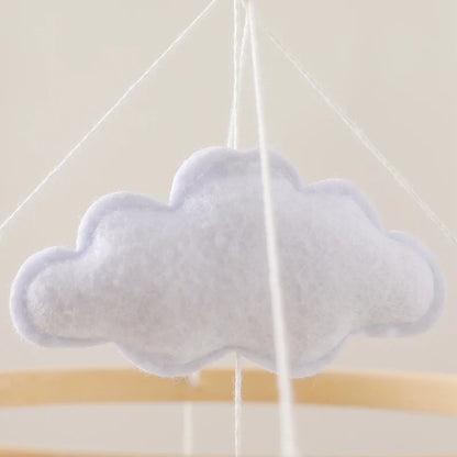 Handmade Stegosaurus Dinosaur Crib Mobile | Soft Felt & Natural Wood | Nursery Decor