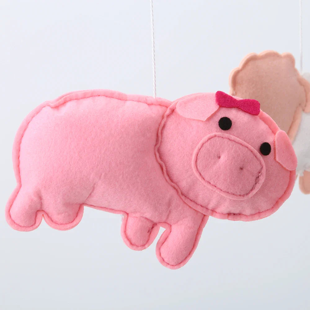Barnyard Animals Felt Mobile - Handmade Nursery Decor