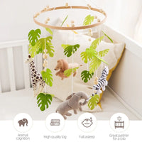 Cartoon Felt Forest Animal Rattle Toy, Baby Nursery Mobile For Newbaby