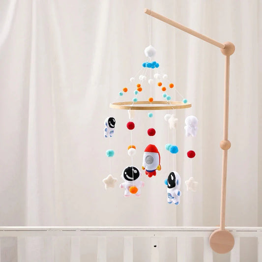 Astronaut Space Explorer Nursery Mobile - Handmade Felt Plush Toy