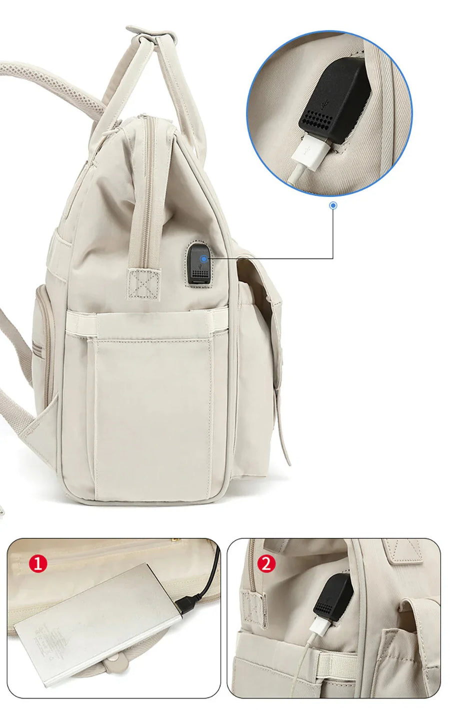 Baby Nappy Backpack - Waterproof & Stylish Bag for All Parents