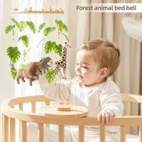 Cartoon Felt Forest Animal Rattle Toy, Baby Nursery Mobile For Newbaby