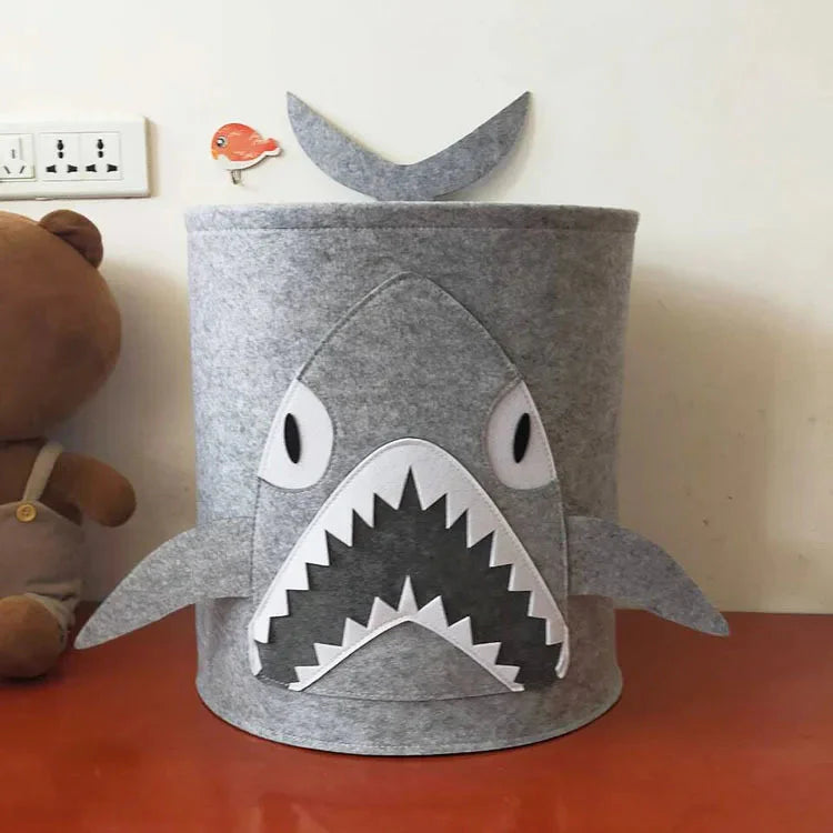 Charming Nordic-Inspired Felt Animal Toy Storage Basket