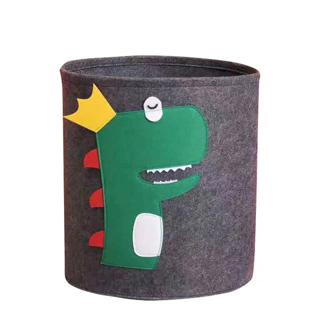 Charming Nordic-Inspired Felt Animal Toy Storage Basket