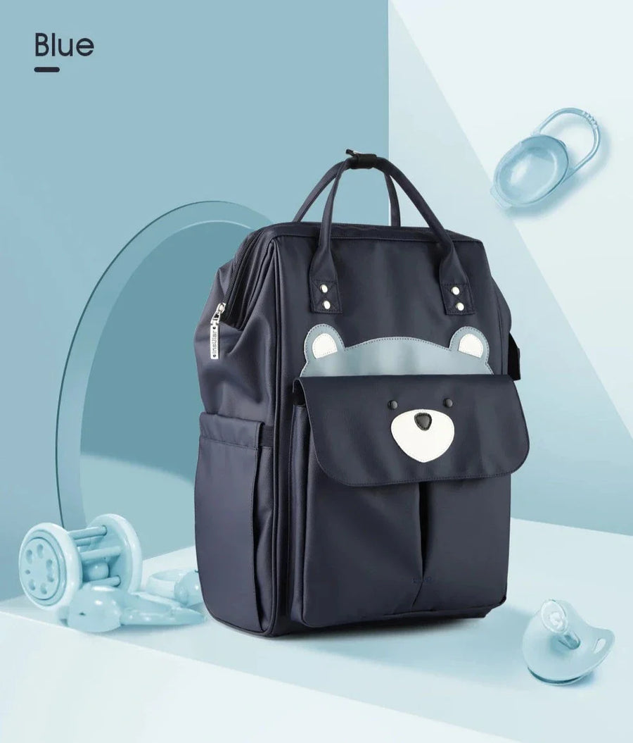 Fun Cartoon Designed Diaper Backpack - Large Capacity and Waterproof