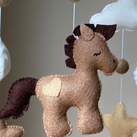 Horse Baby mobile neutral nursery cowboy mobile western nursery crib mobile
