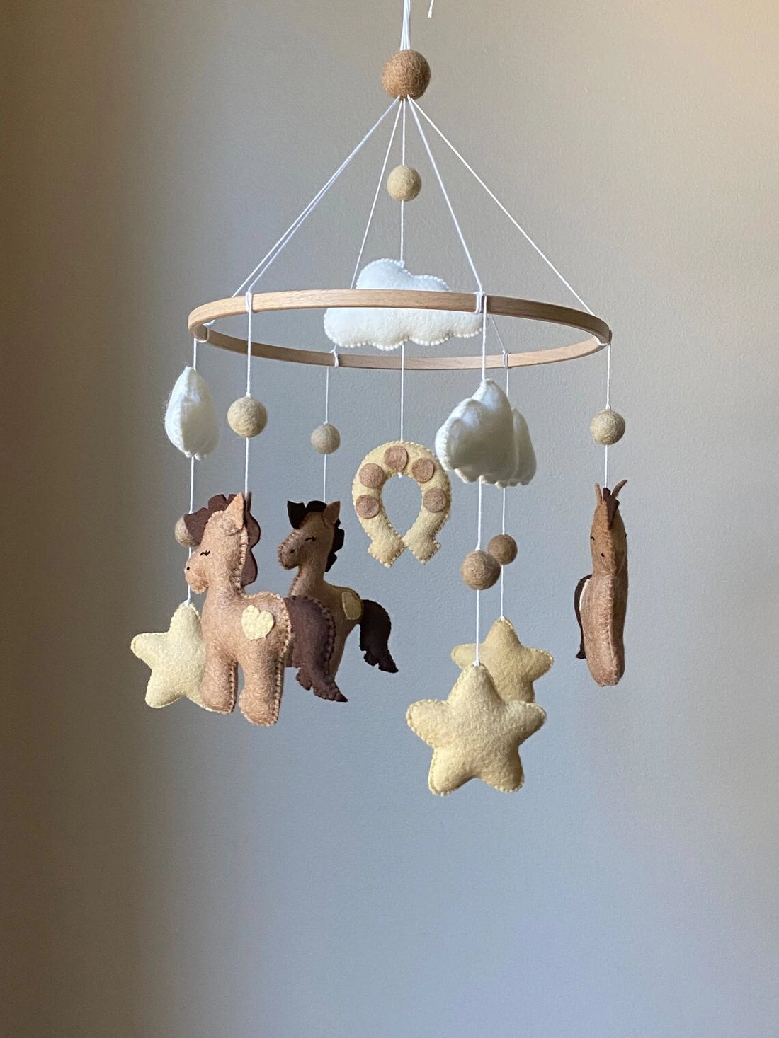 Horse Baby mobile neutral nursery cowboy mobile western nursery crib mobile
