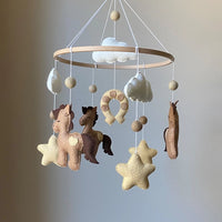 Horse Baby mobile neutral nursery cowboy mobile western nursery crib mobile