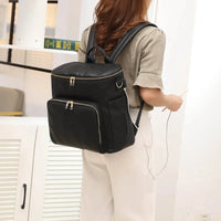 Luxury Vegan Leather Diaper Bag - Multifunctional and Stylish