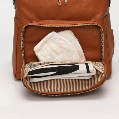 Luxury Vegan Leather Diaper Bag - Multifunctional and Stylish