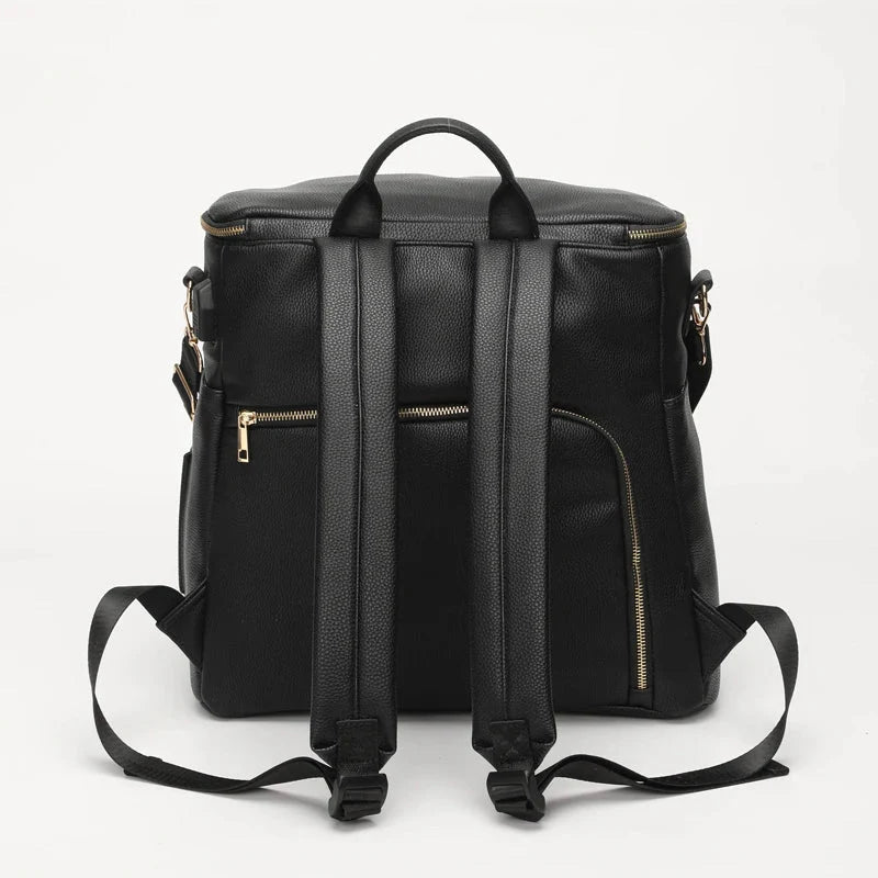 Luxury Vegan Leather Diaper Bag - Multifunctional and Stylish
