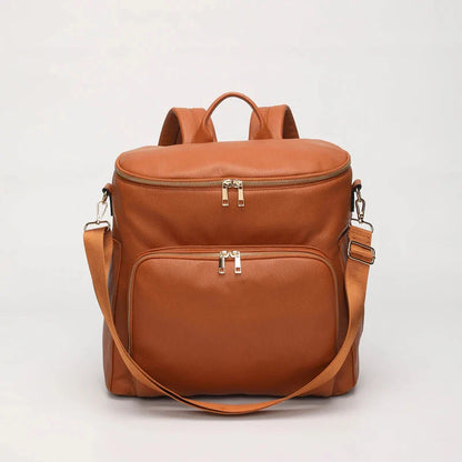 Luxury Vegan Leather Diaper Bag - Multifunctional and Stylish