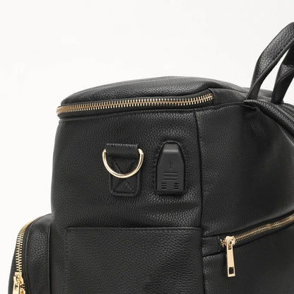 Luxury Vegan Leather Diaper Bag - Multifunctional and Stylish