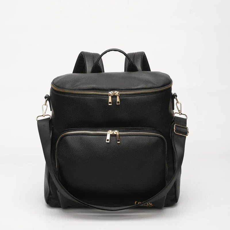 Luxury Vegan Leather Diaper Bag - Multifunctional and Stylish