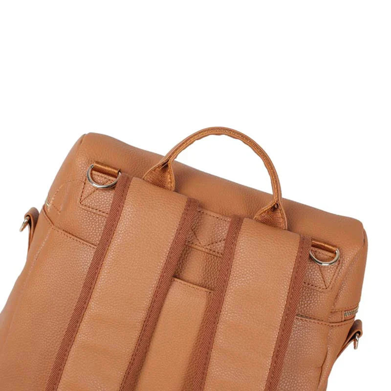 Luxury Vegan Leather Diaper Bag - Quilted Design with large capacity and accessories.
