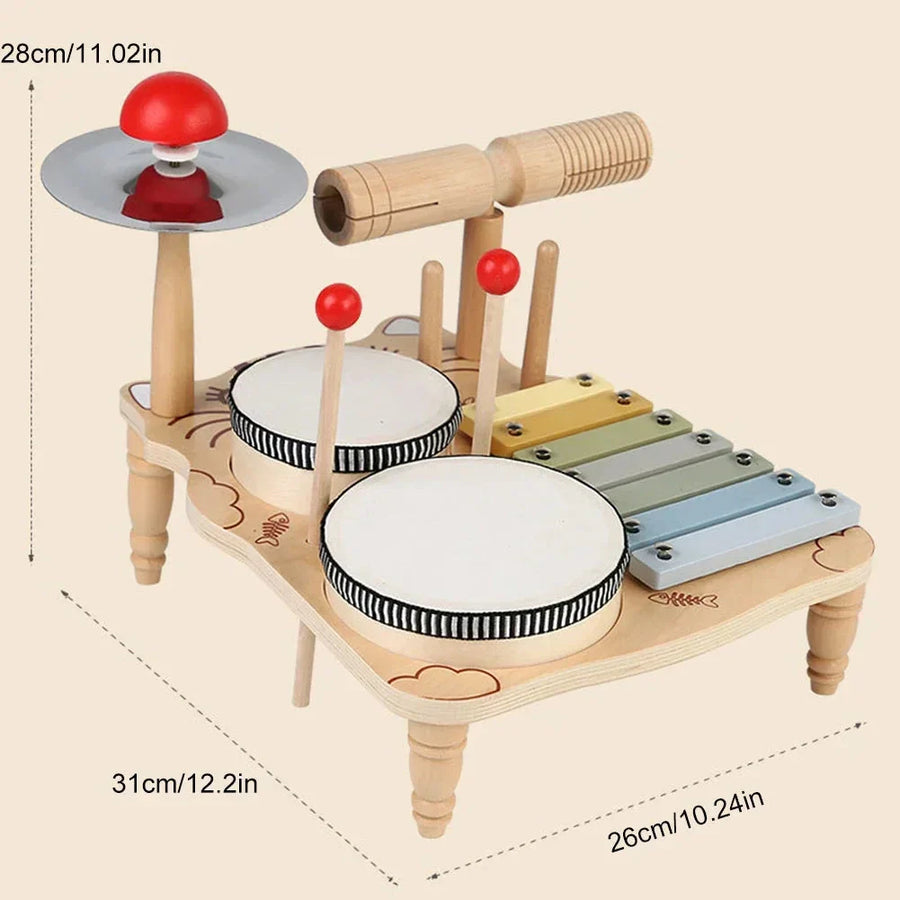My First Drum, Xylophone, and Percussion Set
