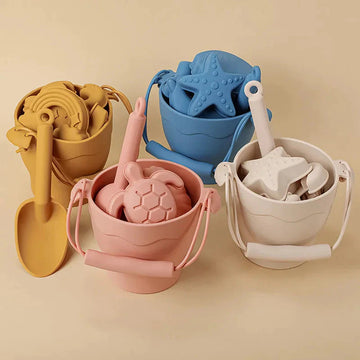Silicone Beach Buckets - Multiple Colours