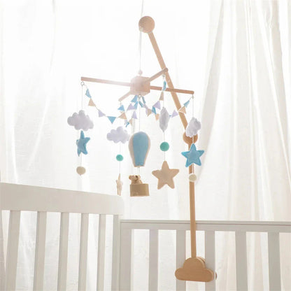 Skyward Dreams Hot Air Balloon Mobile - Blue