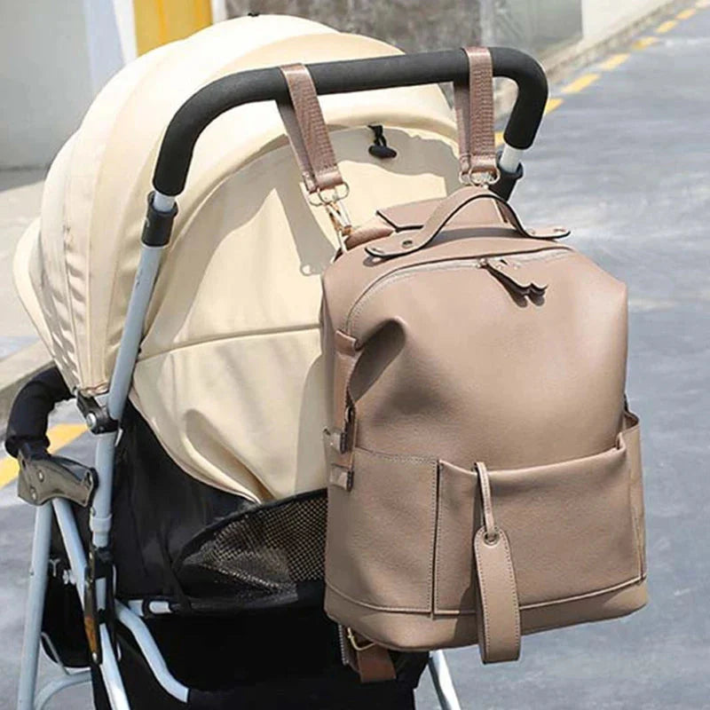 Vegan Leather Nappy Backpack: Style Meets Sustainability