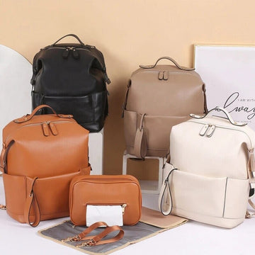 Vegan Leather Nappy Backpack: Style Meets Sustainability