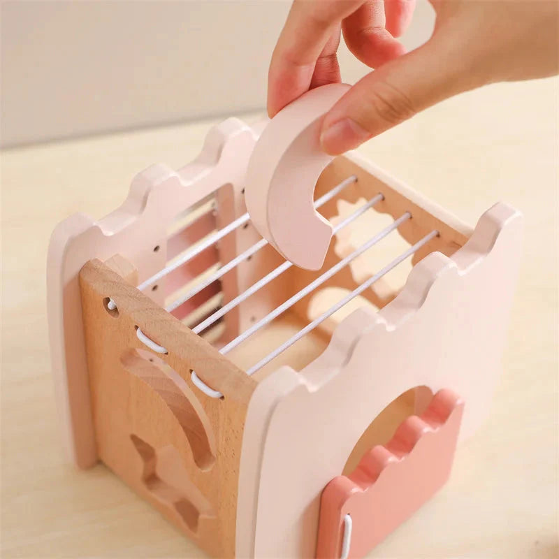 Wooden Princess Castle Busy Cube