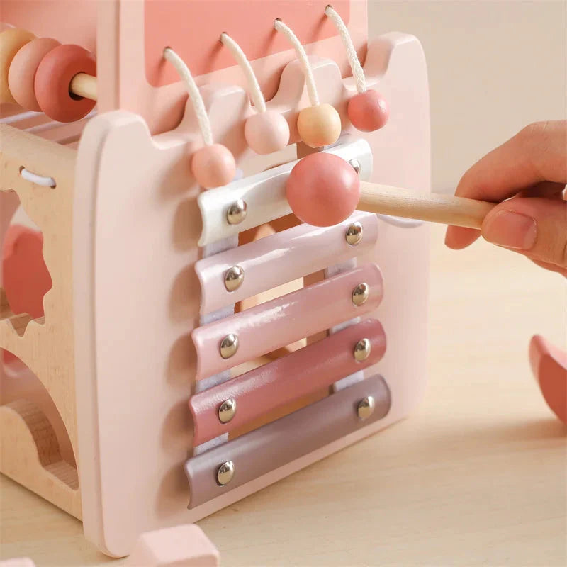 Wooden Princess Castle Busy Cube