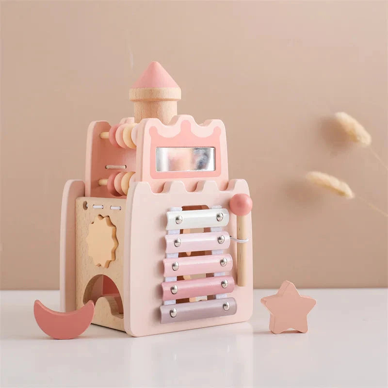 Wooden Princess Castle Busy Cube